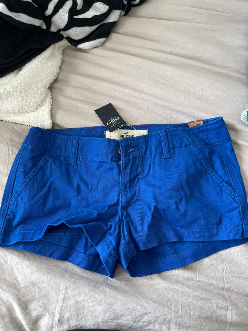 Hollister Bright Royal Blue Cotton Blend Women’s Shorts